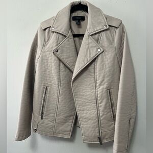 Forever 21 Beige Faux Leather Jacket
